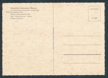 Preview: Gaststätte Deutsches Weintor Schweigen Pflz.